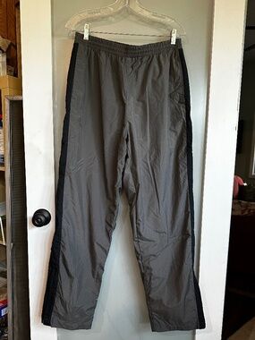 Men's Nylon Snow/Ski Pants M Never Worn by Winner Grey/Black Pockets Pull On